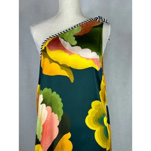 Farm Rio x Anthropologie Bold Printed One Shoulder Dress XL - Picture 5 of 16